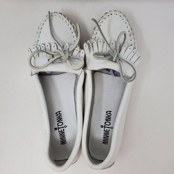 Minnetonka Deer Hide Kilty Moccasin Size 5.5 - Picture 7 of 8